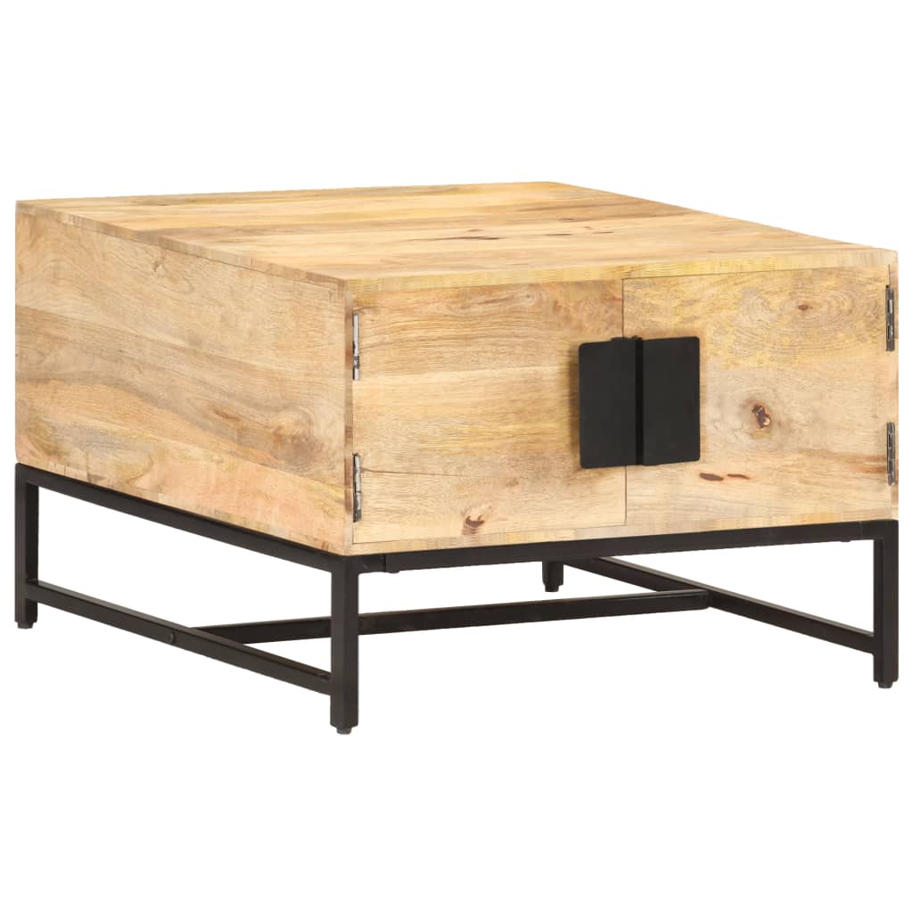 Salontafel 67x67x45 cm massief mangohout is nu te koop bij PeponiXL, paradijselijk wonen!