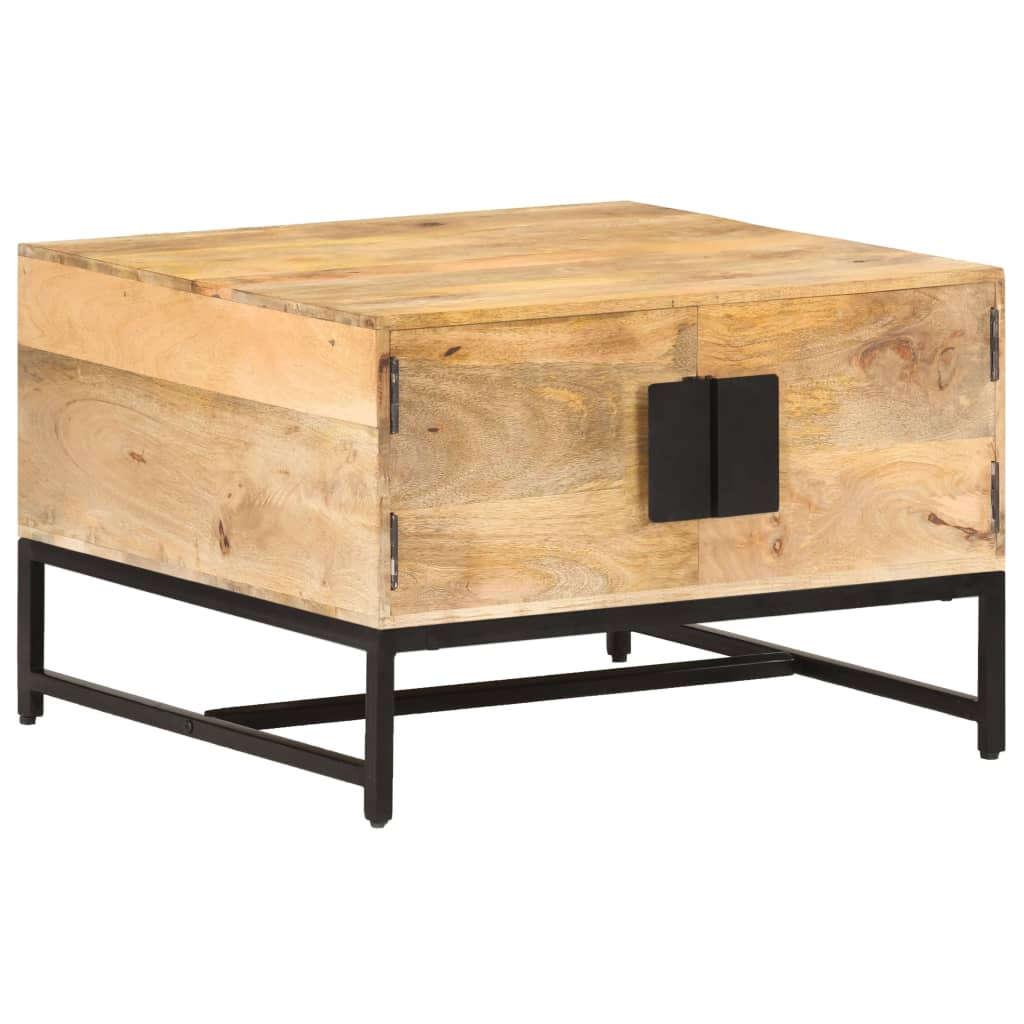 Salontafel 67x67x45 cm massief mangohout is nu te koop bij PeponiXL, paradijselijk wonen!