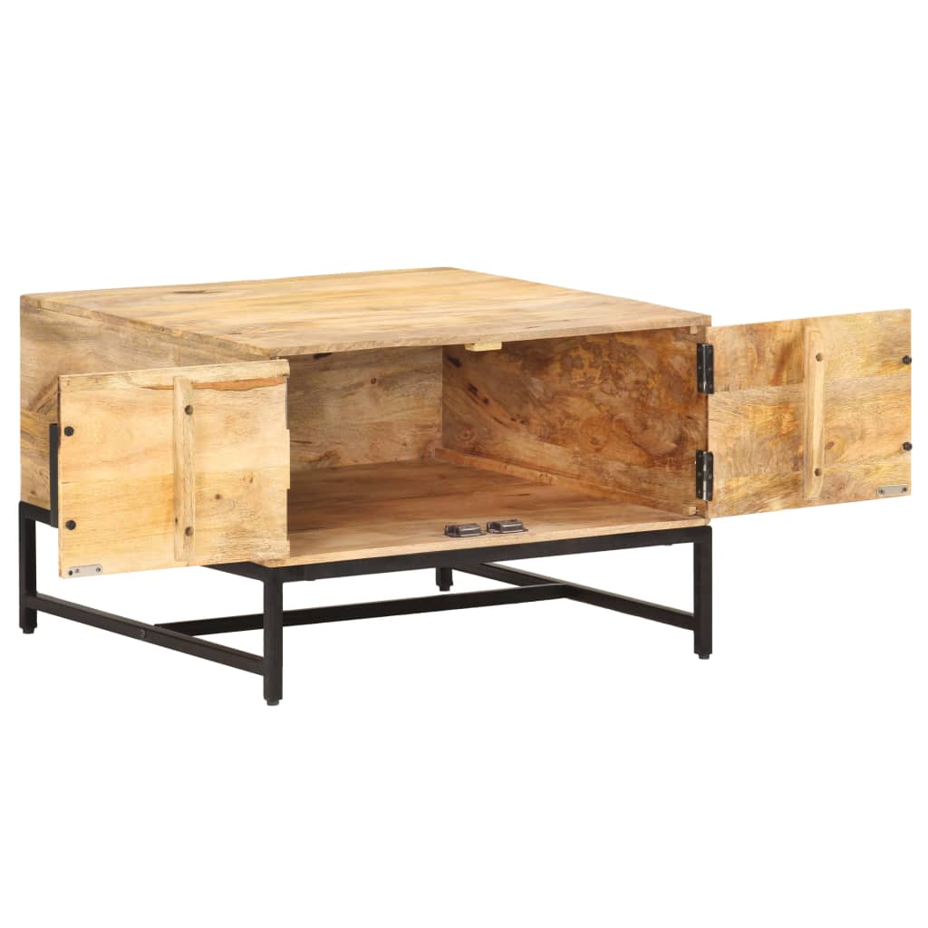 Salontafel 67x67x45 cm massief mangohout is nu te koop bij PeponiXL, paradijselijk wonen!