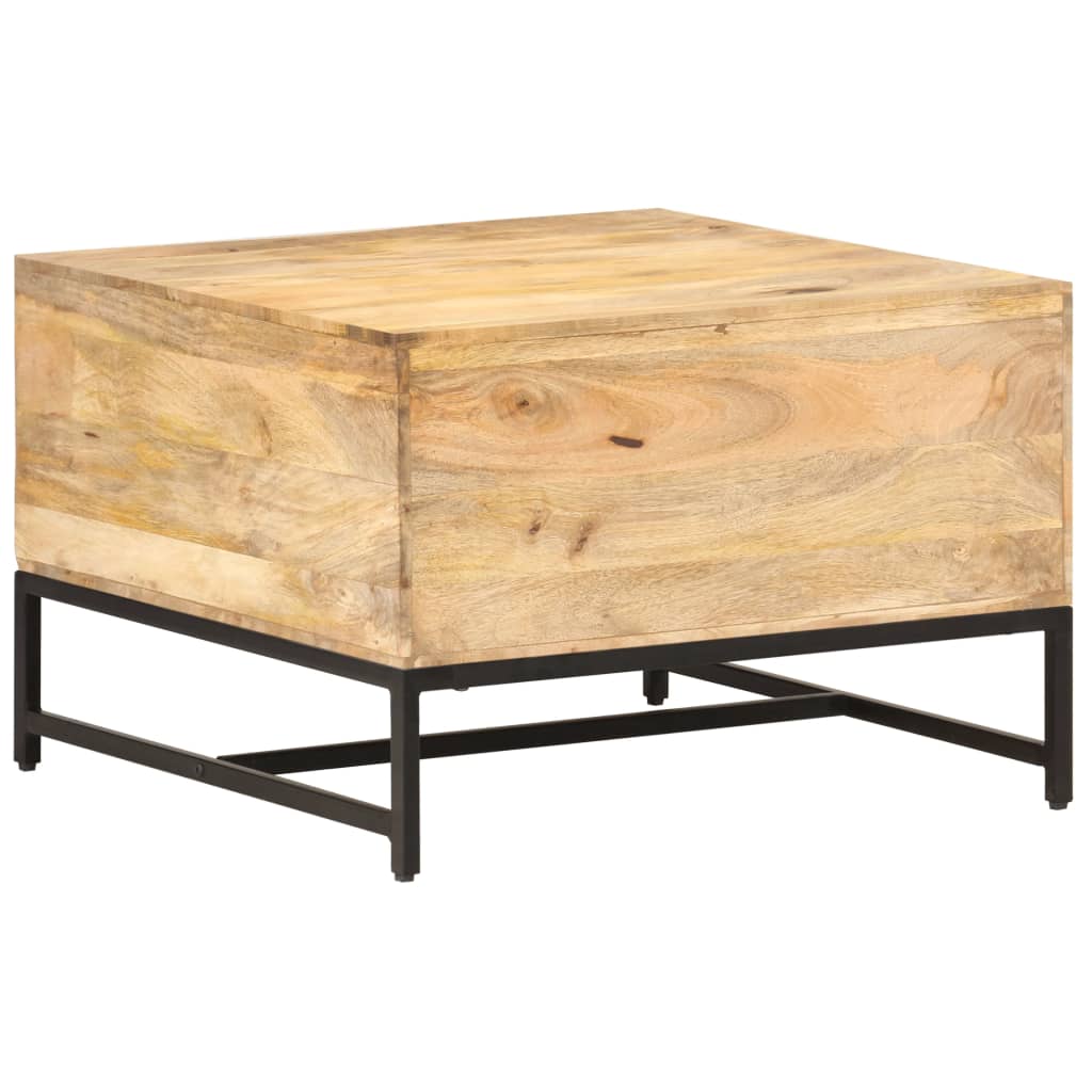 Salontafel 67x67x45 cm massief mangohout is nu te koop bij PeponiXL, paradijselijk wonen!