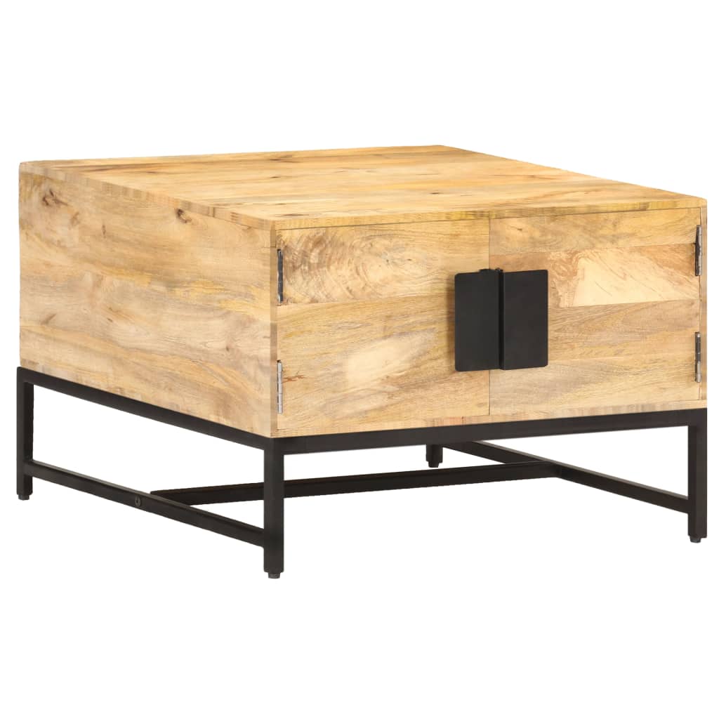 Salontafel 67x67x45 cm massief mangohout is nu te koop bij PeponiXL, paradijselijk wonen!