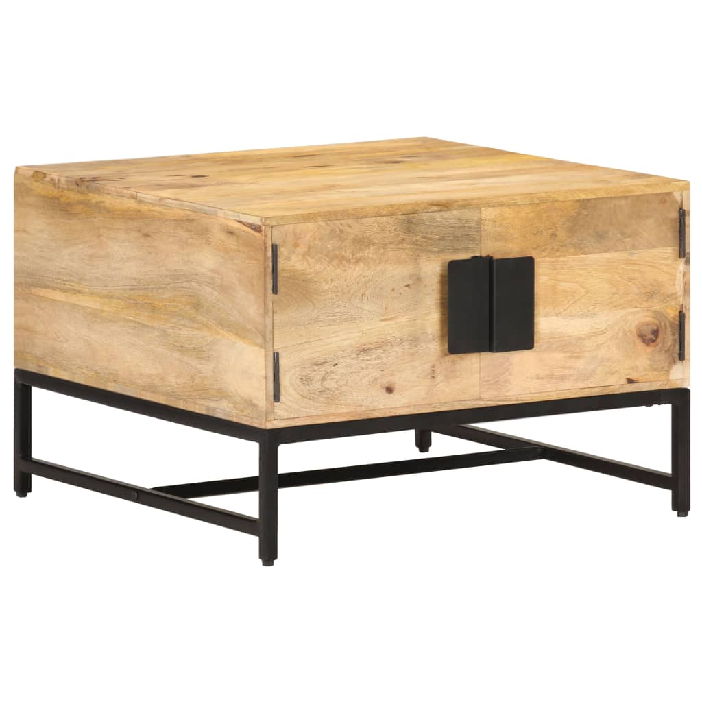 Salontafel 67x67x45 cm massief mangohout is nu te koop bij PeponiXL, paradijselijk wonen!