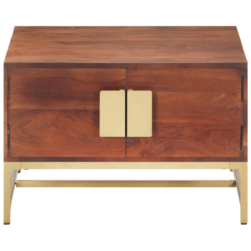 Salontafel 67x67x45 cm massief mangohout honingbruin is nu te koop bij PeponiXL, paradijselijk wonen!