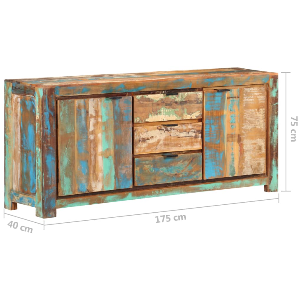 Dressoir 175x40x75 cm massief gerecycled hout is nu te koop bij PeponiXL, paradijselijk wonen!