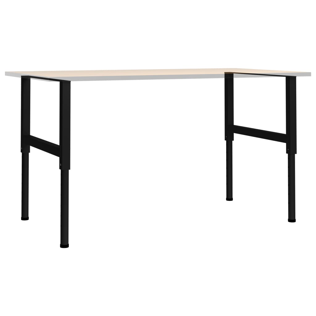 Werkbankframes verstelbaar 2 st 85x(69-95,5) cm metaal zwart is nu te koop bij PeponiXL, paradijselijk wonen!