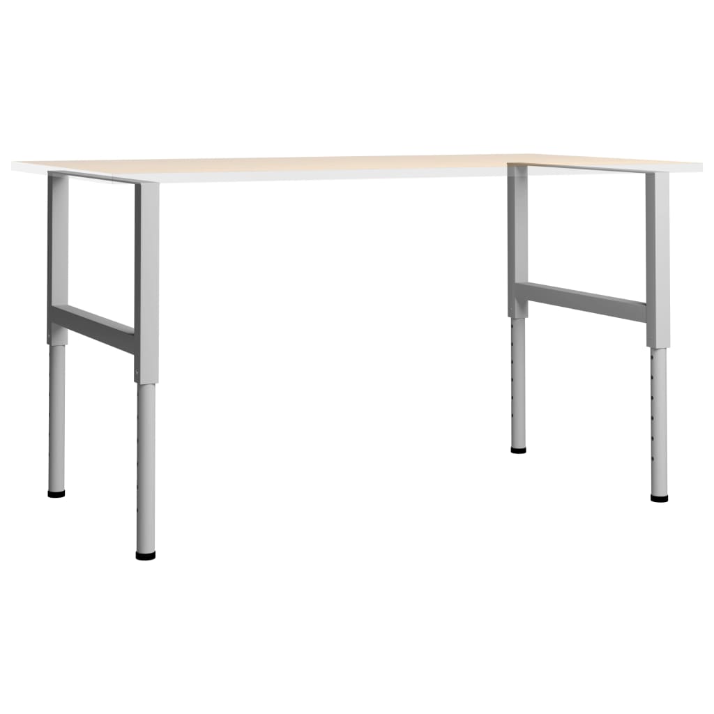 Werkbankframes verstelbaar 2 st 85x(69-95,5) cm metaal grijs is nu te koop bij PeponiXL, paradijselijk wonen!