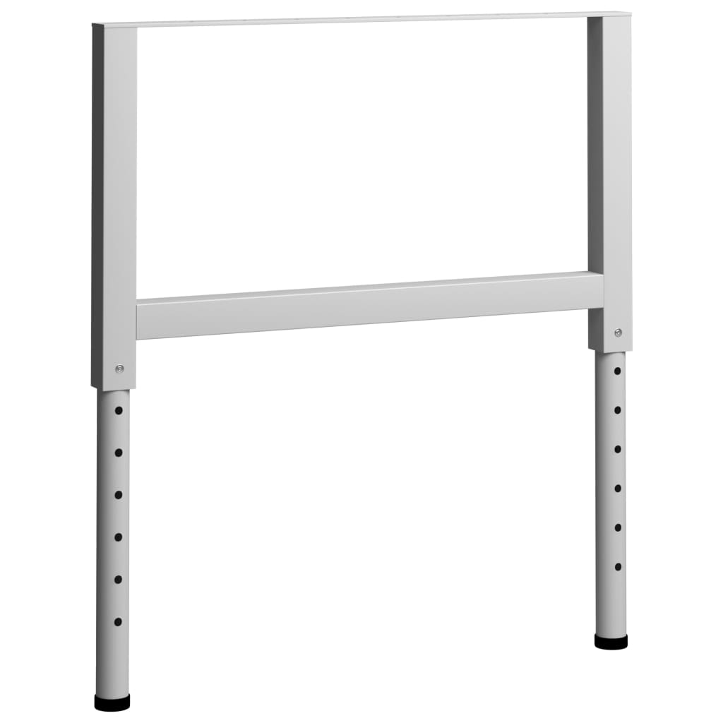 Werkbankframes verstelbaar 2 st 85x(69-95,5) cm metaal grijs is nu te koop bij PeponiXL, paradijselijk wonen!