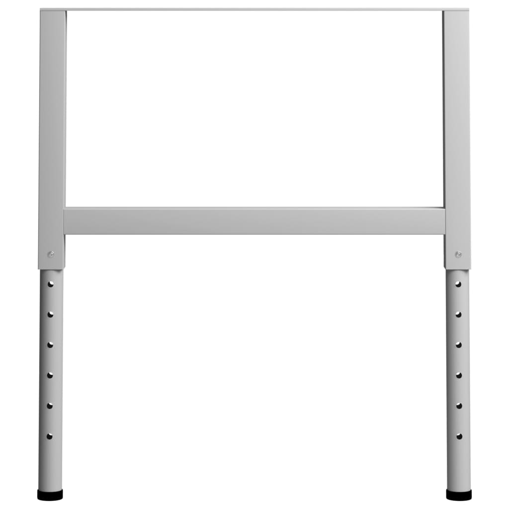 Werkbankframes verstelbaar 2 st 85x(69-95,5) cm metaal grijs is nu te koop bij PeponiXL, paradijselijk wonen!