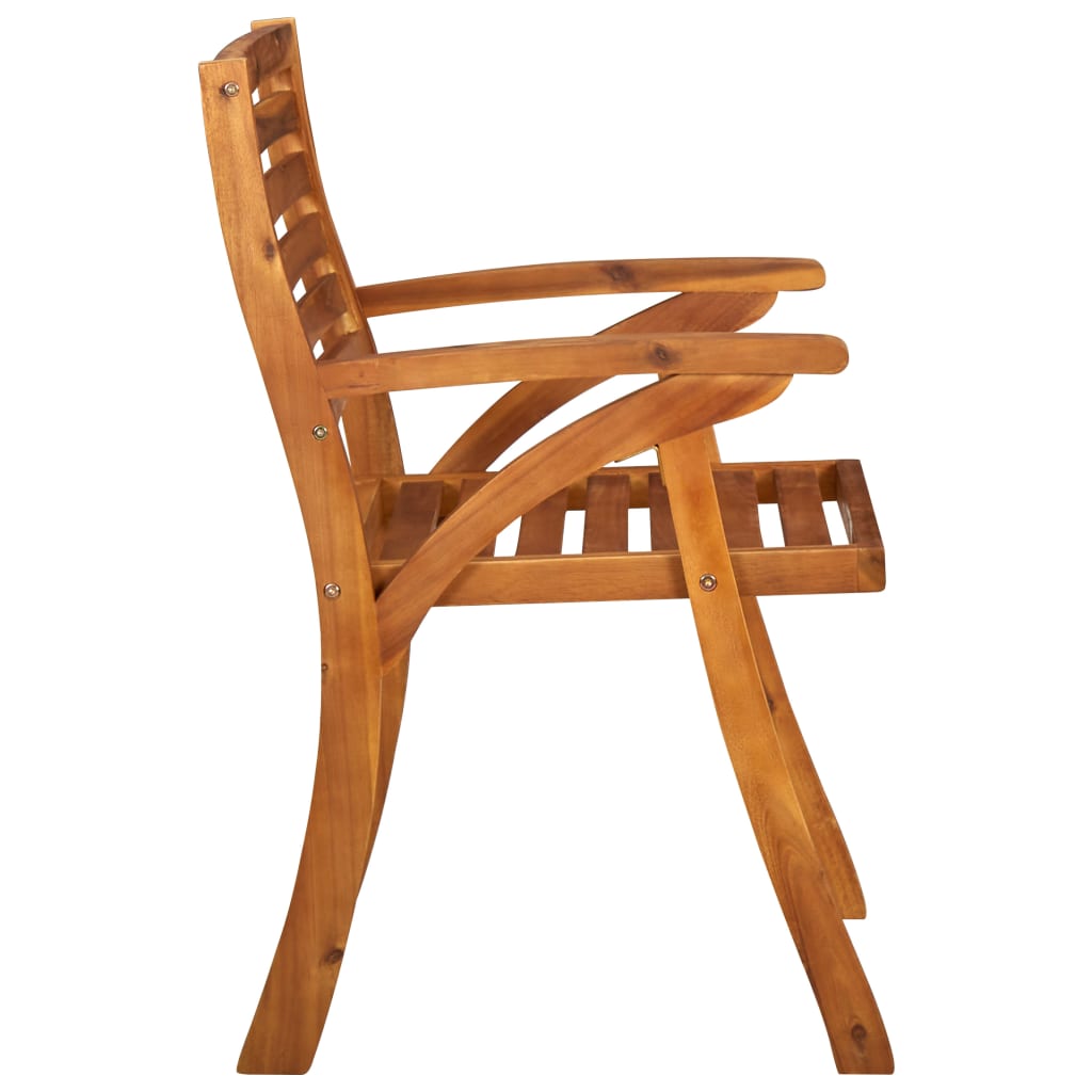 Tuinstoelen 3 st massief acaciahout is nu te koop bij PeponiXL, paradijselijk wonen!