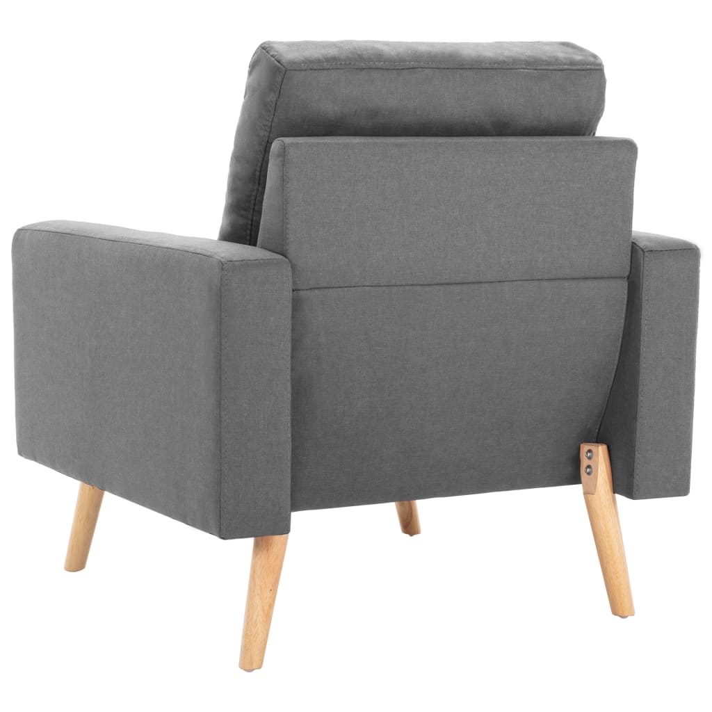 2-delig Bankstel stof lichtgrijs is nu te koop bij PeponiXL, paradijselijk wonen!
