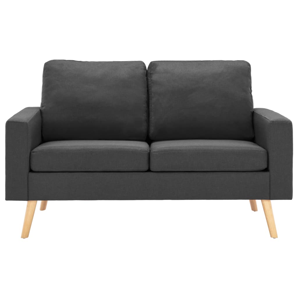 2-delig Bankstel stof donkergrijs is nu te koop bij PeponiXL, paradijselijk wonen!