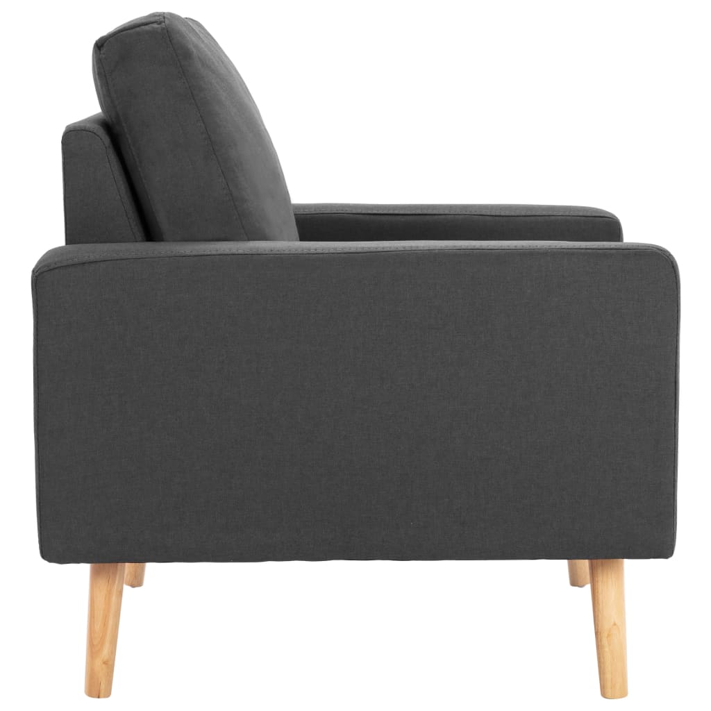 2-delig Bankstel stof donkergrijs is nu te koop bij PeponiXL, paradijselijk wonen!
