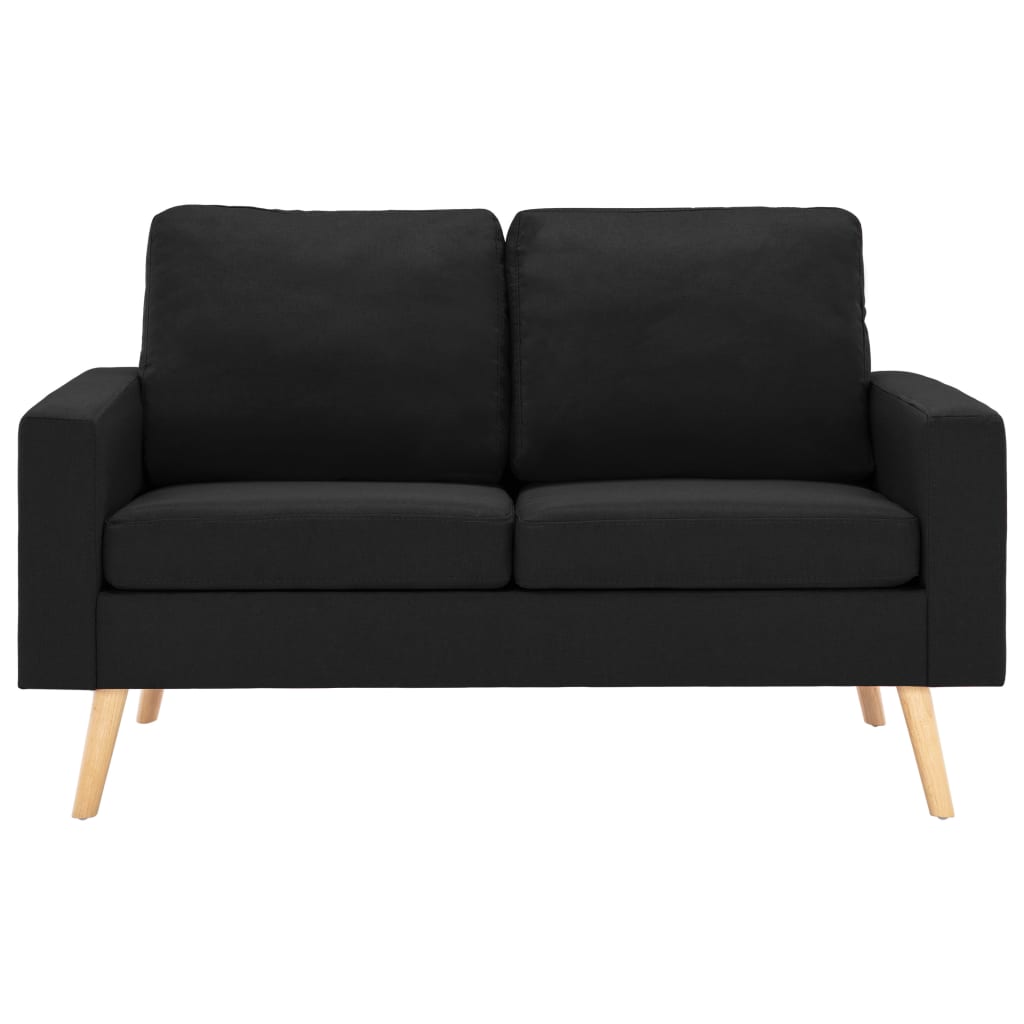 2-delig Bankstel stof zwart is nu te koop bij PeponiXL, paradijselijk wonen!