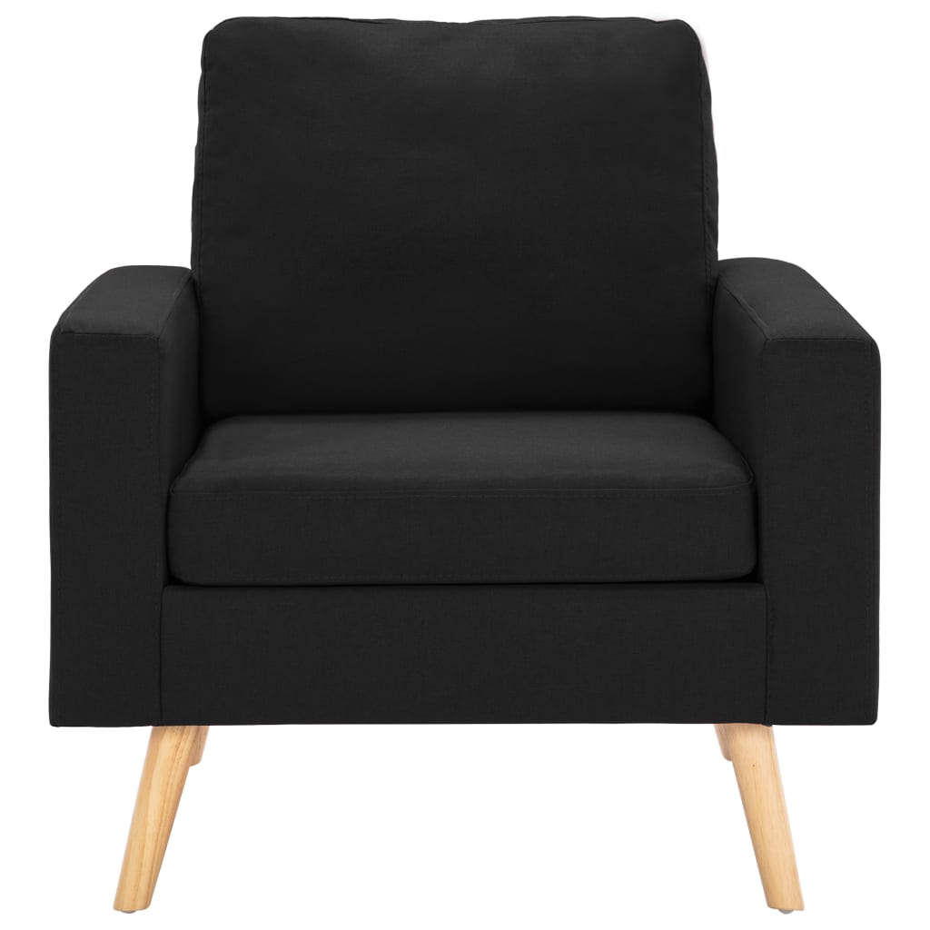 2-delig Bankstel stof zwart is nu te koop bij PeponiXL, paradijselijk wonen!