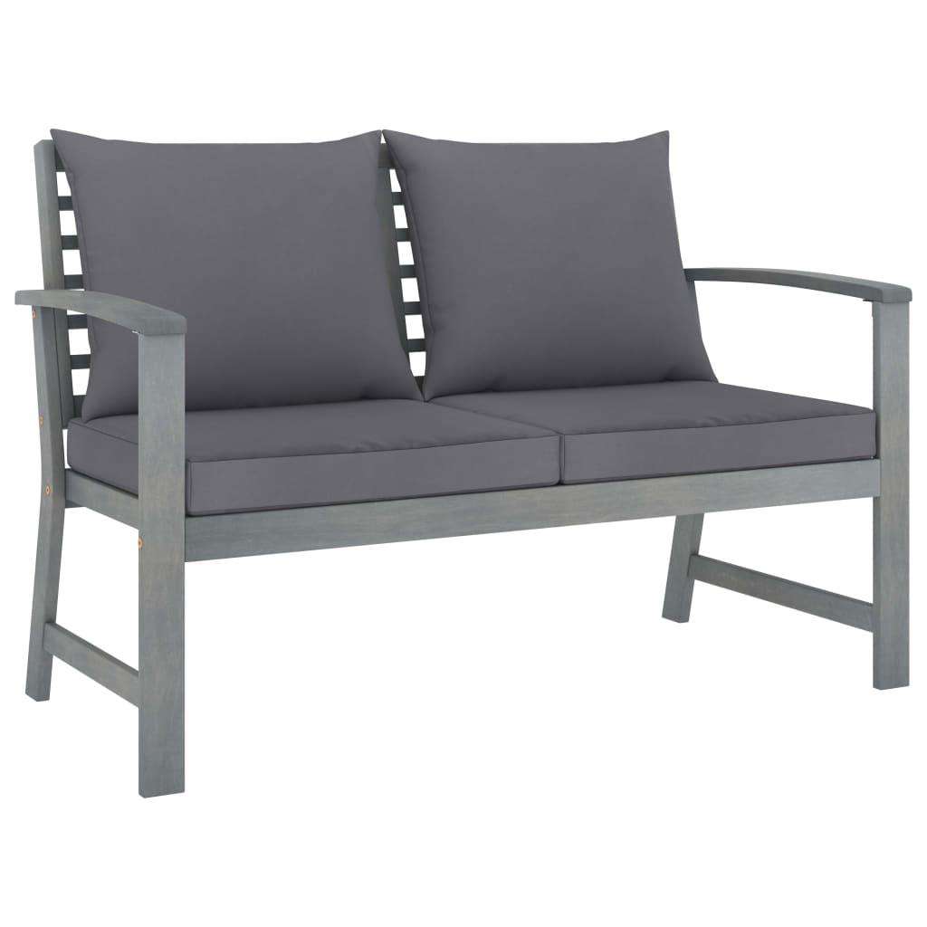 4-delige Loungeset met kussens massief acaciahout is nu te koop bij PeponiXL, paradijselijk wonen!