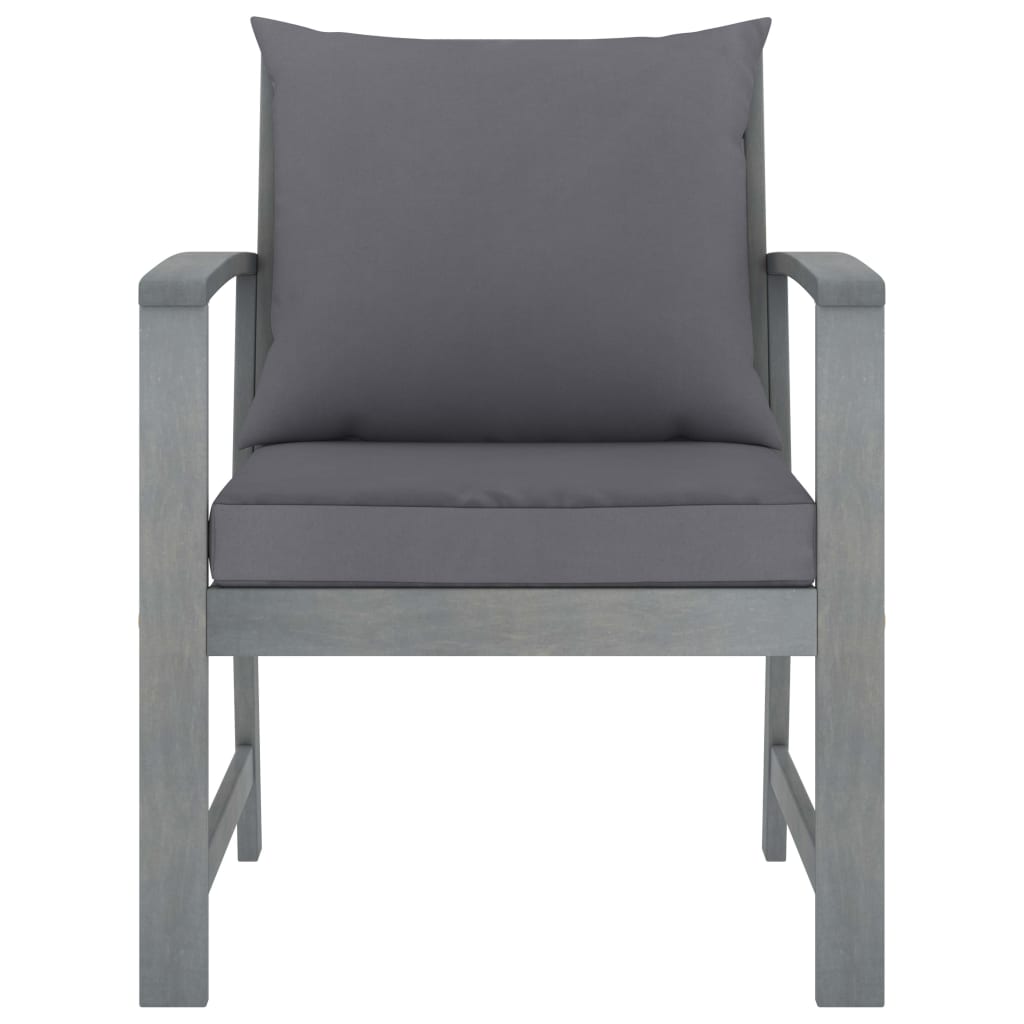 4-delige Loungeset met kussens massief acaciahout is nu te koop bij PeponiXL, paradijselijk wonen!
