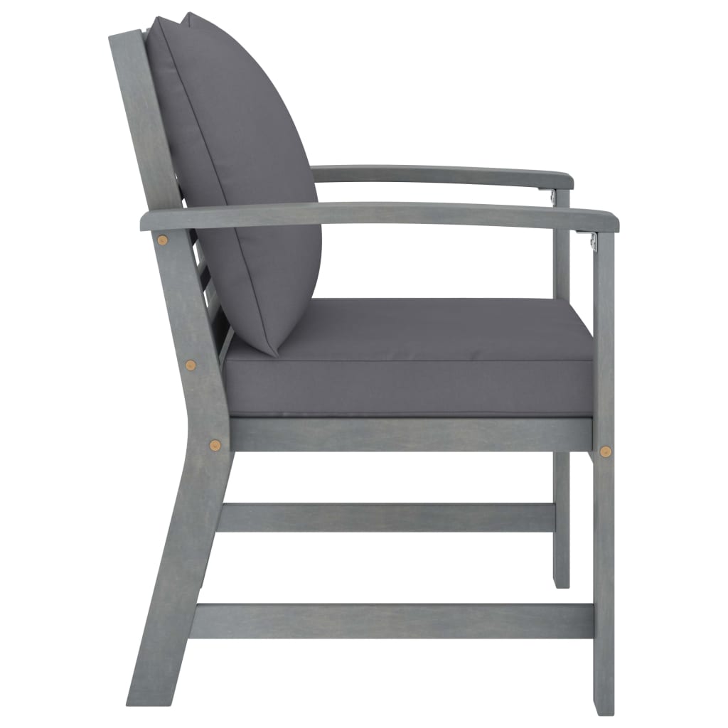 4-delige Loungeset met kussens massief acaciahout is nu te koop bij PeponiXL, paradijselijk wonen!