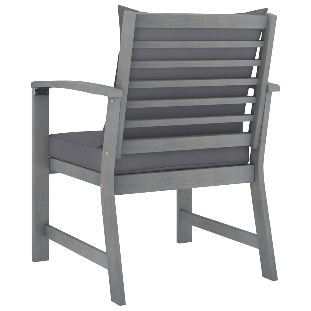 4-delige Loungeset met kussens massief acaciahout is nu te koop bij PeponiXL, paradijselijk wonen!