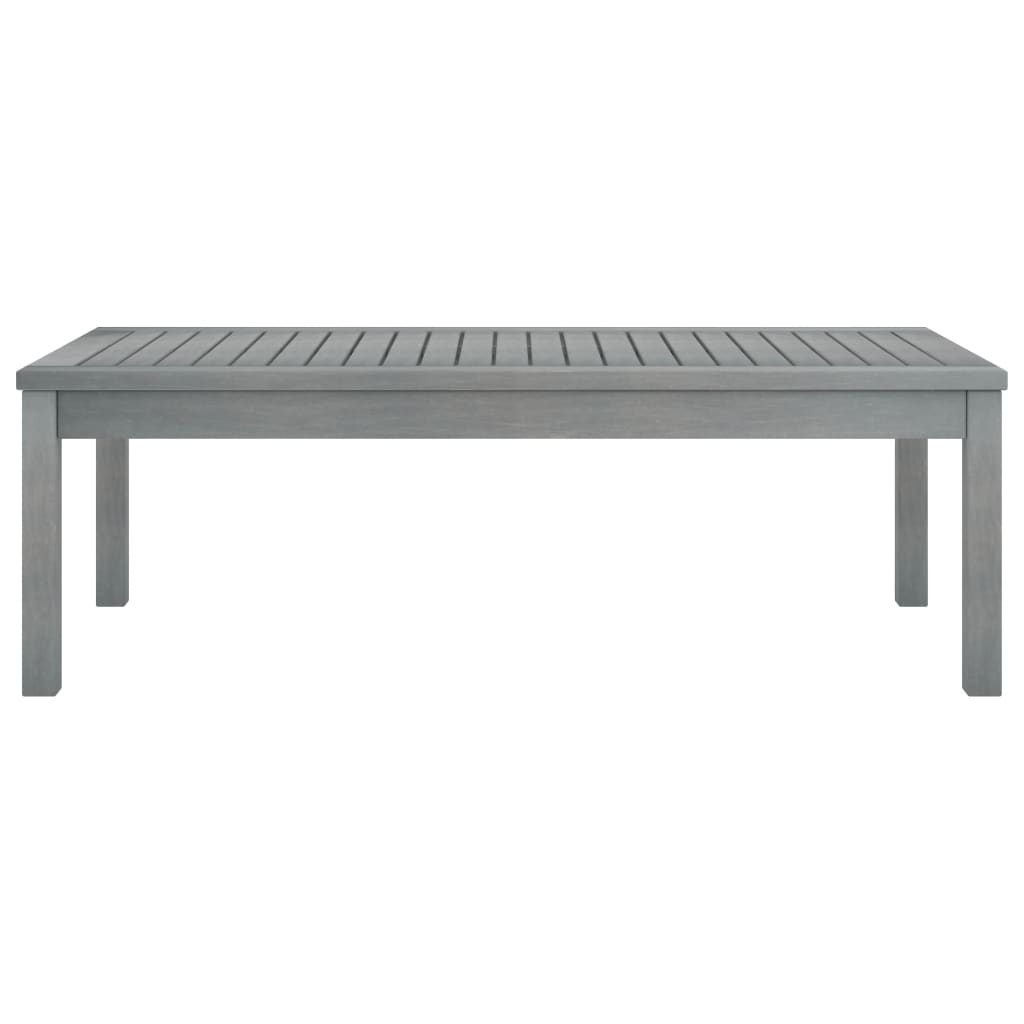 Salontafel 100x50x33 cm massief acaciahout grijs is nu te koop bij PeponiXL, paradijselijk wonen!