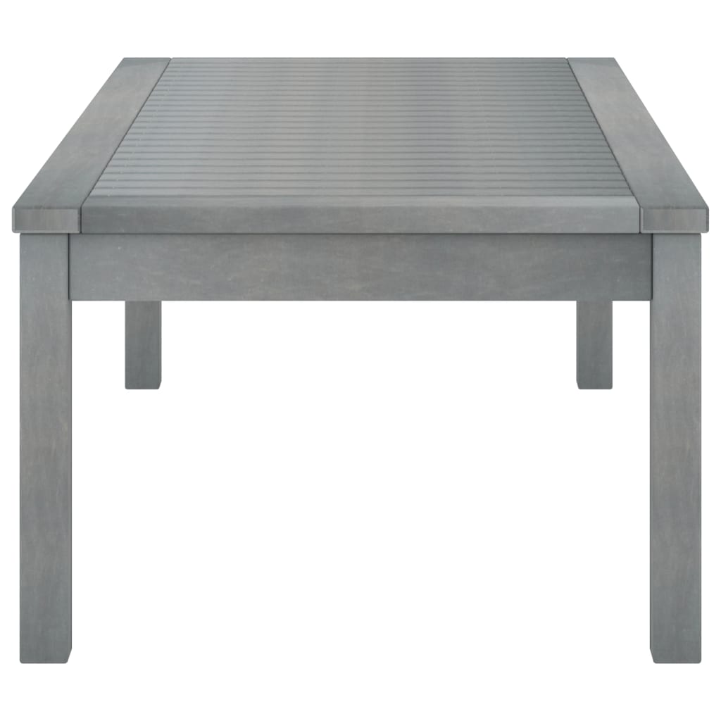 Salontafel 100x50x33 cm massief acaciahout grijs is nu te koop bij PeponiXL, paradijselijk wonen!