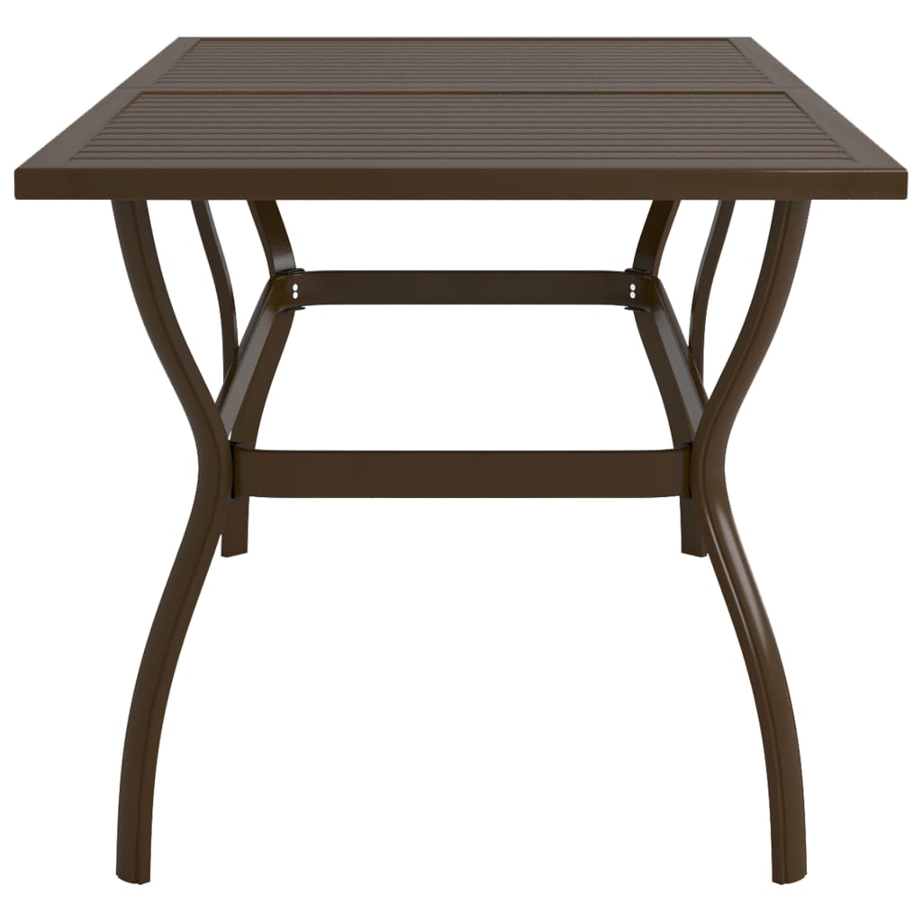 Tuintafel 140x80x72 cm staal bruin is nu te koop bij PeponiXL, paradijselijk wonen!