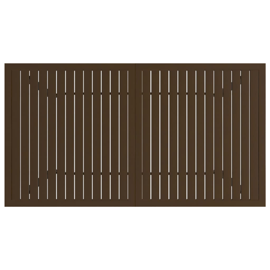 Tuintafel 140x80x72 cm staal bruin is nu te koop bij PeponiXL, paradijselijk wonen!