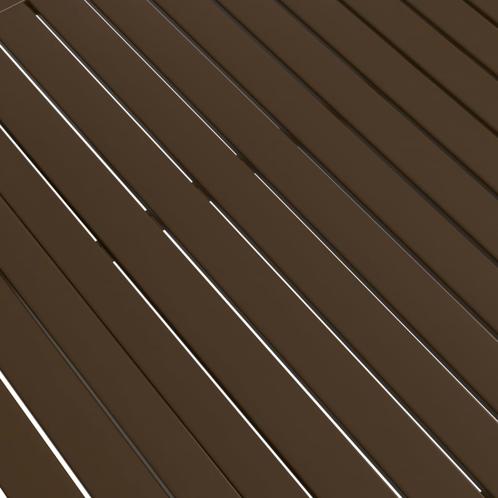 Tuintafel 140x80x72 cm staal bruin is nu te koop bij PeponiXL, paradijselijk wonen!
