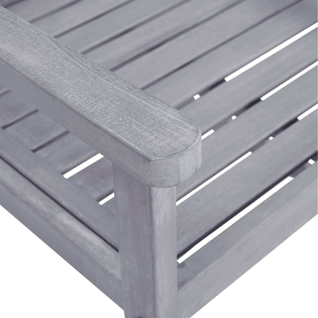 Tuinstoelen 4 st massief acaciahout grijs is nu te koop bij PeponiXL, paradijselijk wonen!