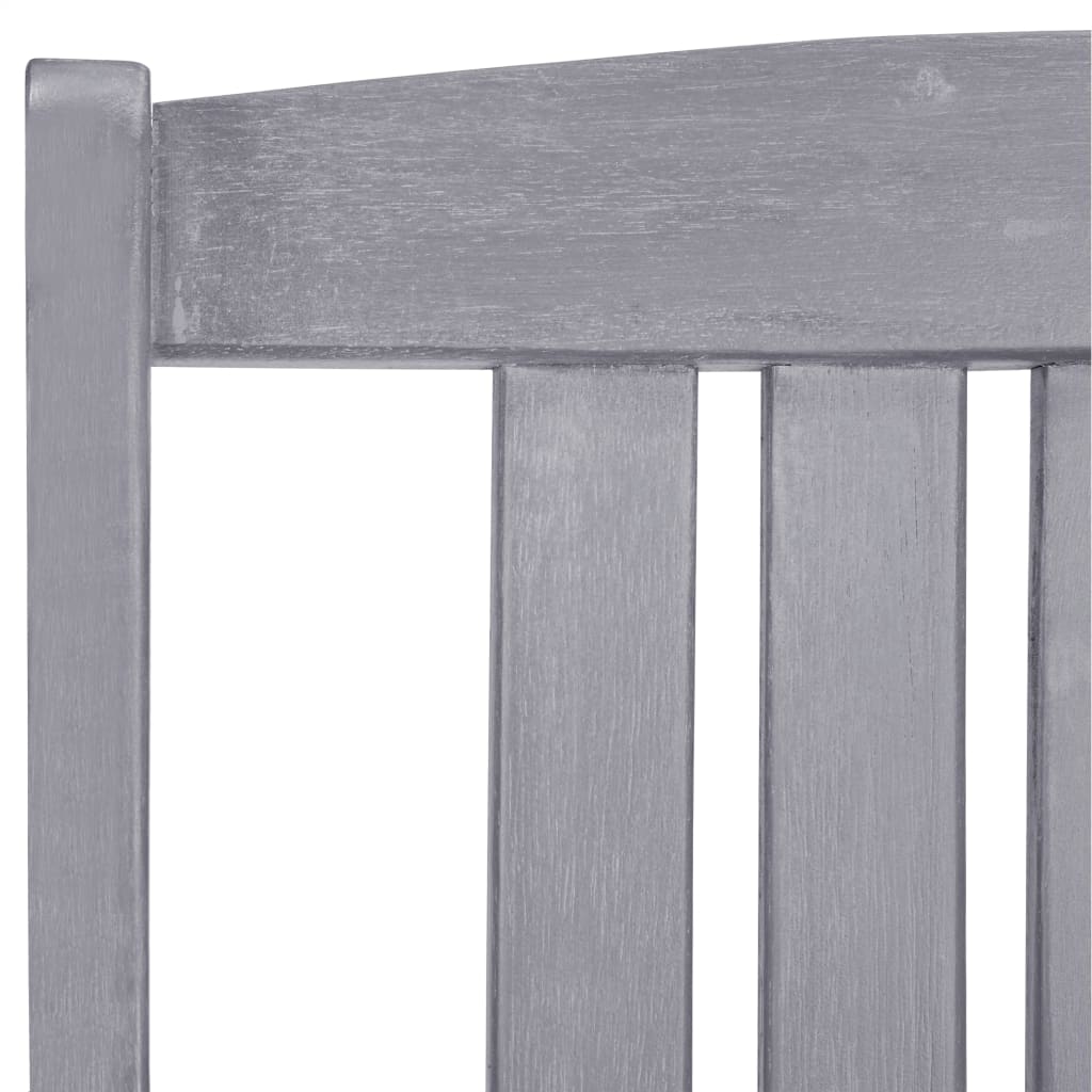 Tuinstoelen 4 st massief acaciahout grijs is nu te koop bij PeponiXL, paradijselijk wonen!