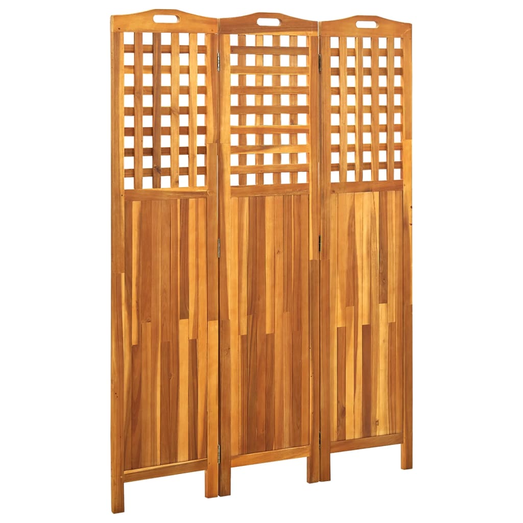 Kamerscherm met 3 panelen 121x2x170 cm massief acaciahout is nu te koop bij PeponiXL, paradijselijk wonen!