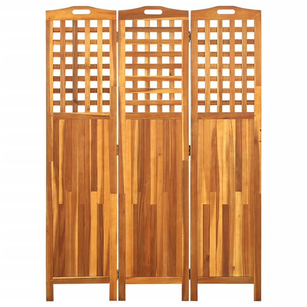 Kamerscherm met 3 panelen 121x2x170 cm massief acaciahout is nu te koop bij PeponiXL, paradijselijk wonen!