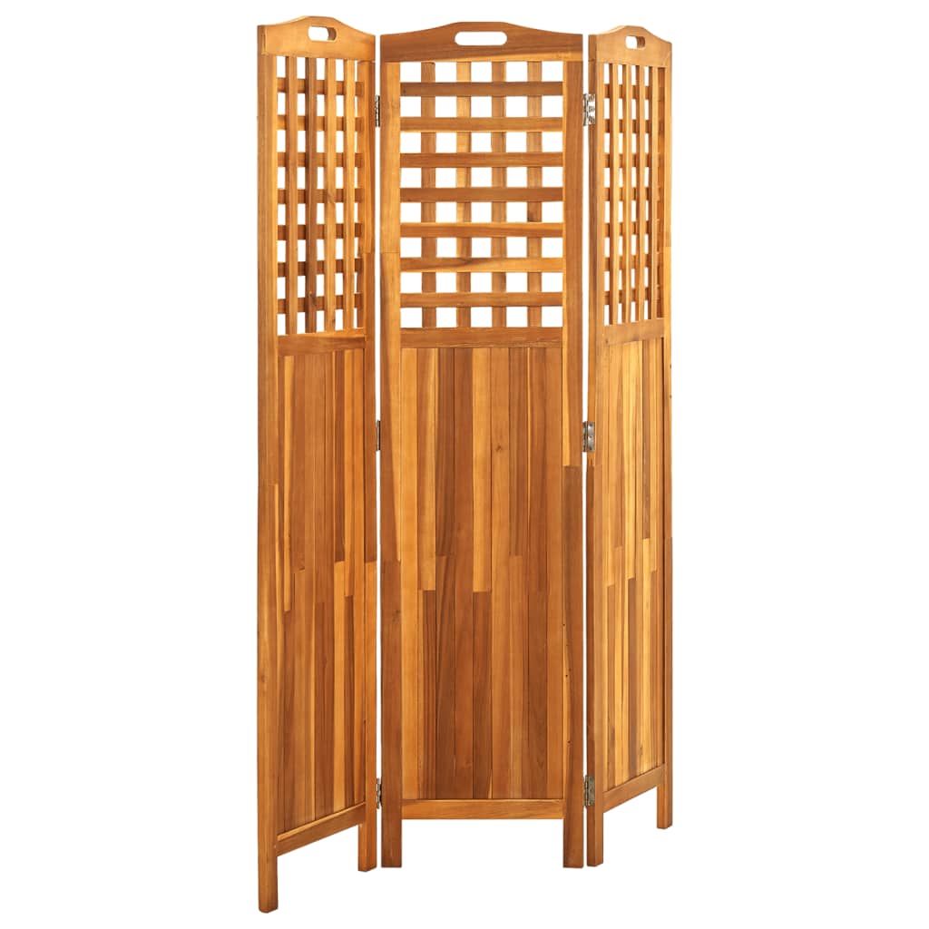 Kamerscherm met 3 panelen 121x2x170 cm massief acaciahout is nu te koop bij PeponiXL, paradijselijk wonen!
