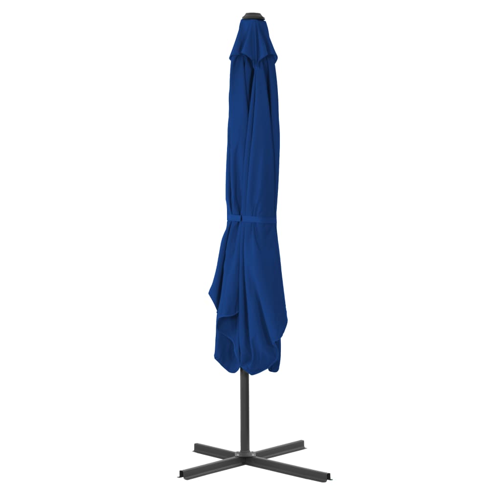 Parasol met stalen paal 250x250x230 cm blauw is nu te koop bij PeponiXL, paradijselijk wonen!