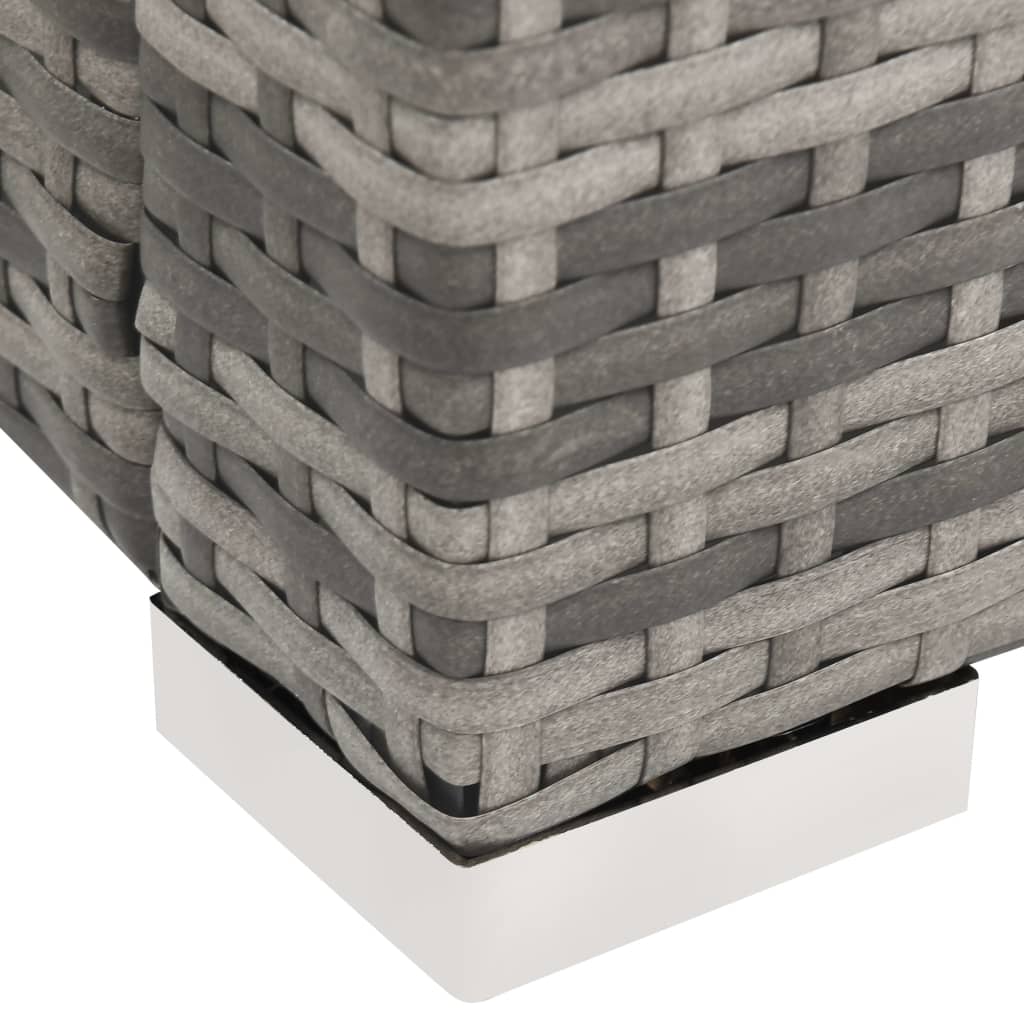 Ligbed tweepersoons poly rattan grijs is nu te koop bij PeponiXL, paradijselijk wonen!