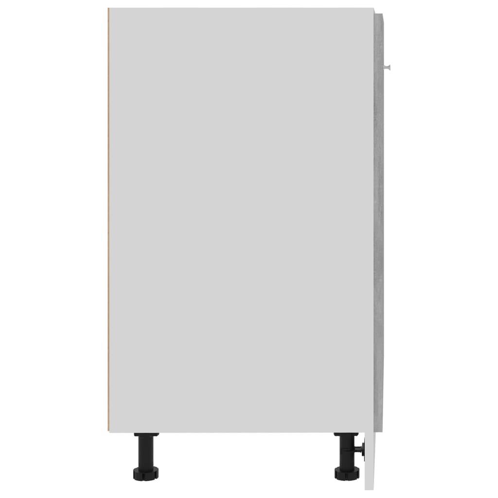 Onderkast Lyon 60x46x81,5 cm bewerkt hout betongrijs is nu te koop bij PeponiXL, paradijselijk wonen!