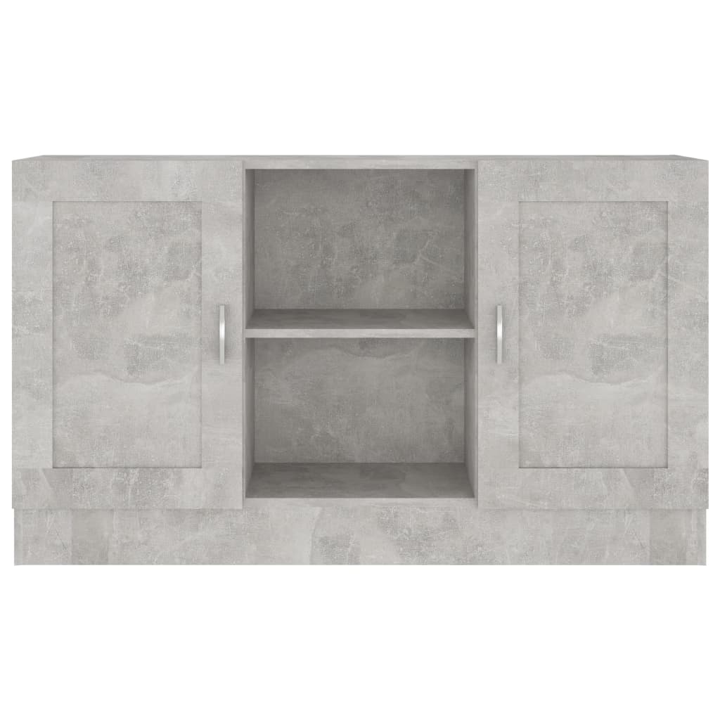 Dressoir 120x30,5x70 cm bewerkt hout betongrijs is nu te koop bij PeponiXL, paradijselijk wonen!