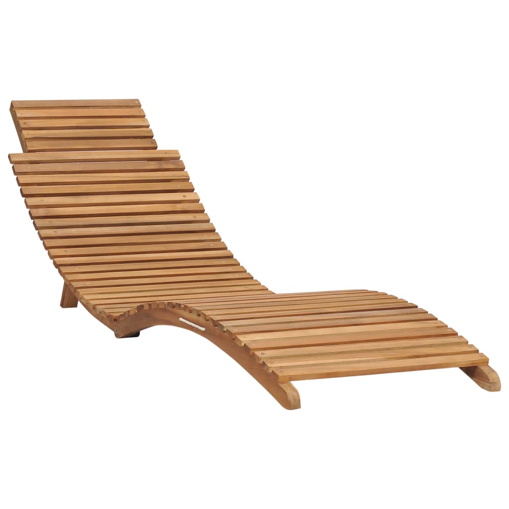 Ligbed met inklapbare tafel massief teakhout is nu te koop bij PeponiXL, paradijselijk wonen!