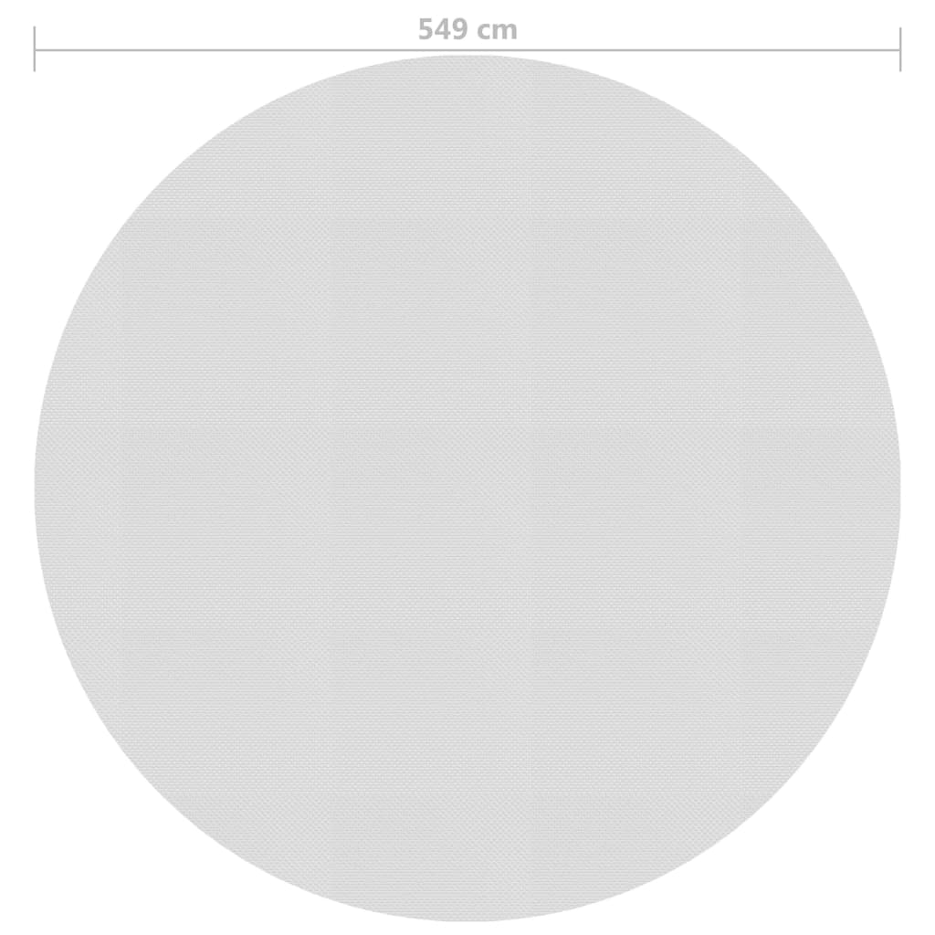 Zwembadfolie solar drijvend 594 cm PE grijs is nu te koop bij PeponiXL, paradijselijk wonen!