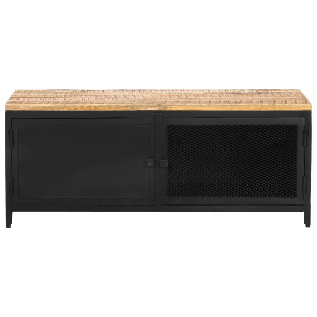 Salontafel 90x50x37 cm massief ruw mangohout is nu te koop bij PeponiXL, paradijselijk wonen!