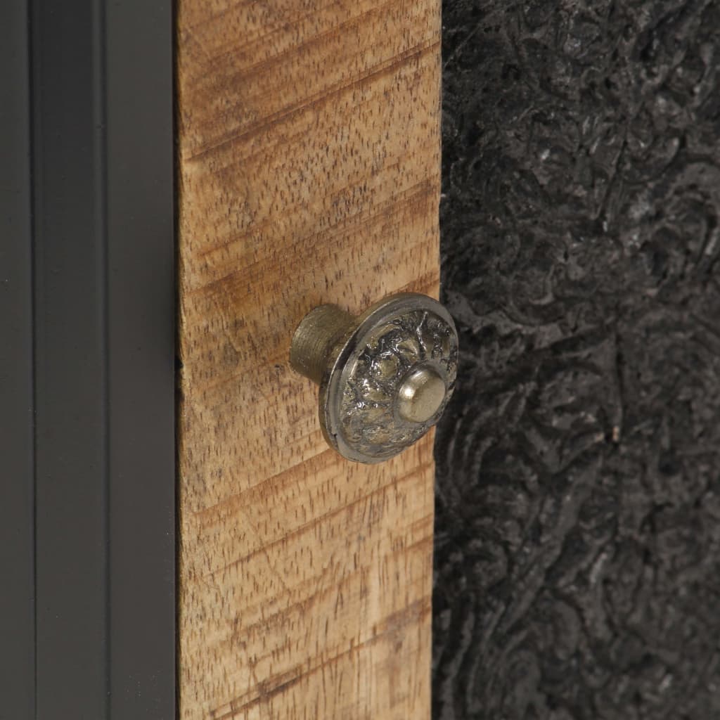 Nachtkastje 40x30x50 cm ruw mangohout is nu te koop bij PeponiXL, paradijselijk wonen!