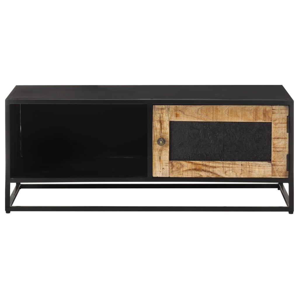 Salontafel 90x50x35 cm ruw mangohout is nu te koop bij PeponiXL, paradijselijk wonen!
