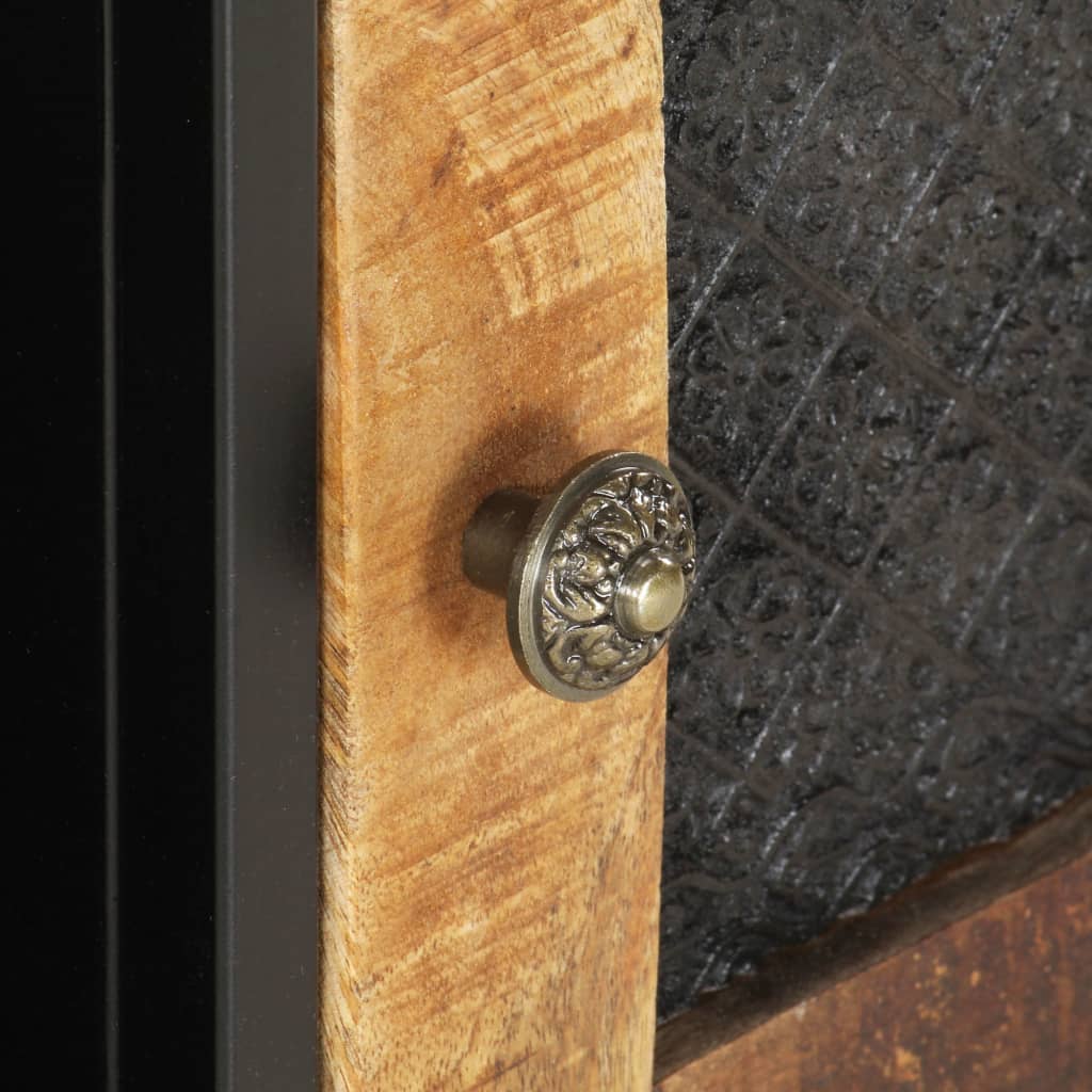 Tv-meubel 90x30x40 cm ruw mangohout is nu te koop bij PeponiXL, paradijselijk wonen!