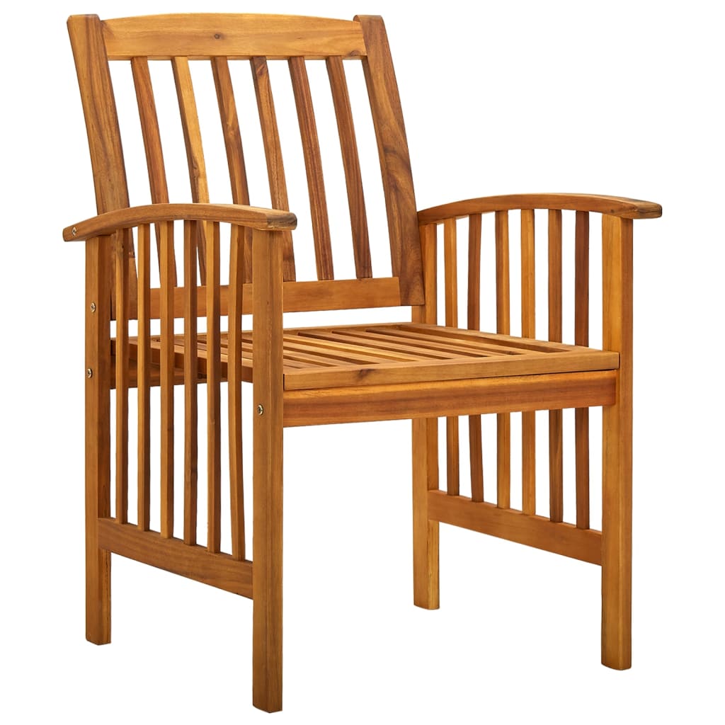Tuinstoelen 3 st met kussens massief acaciahout is nu te koop bij PeponiXL, paradijselijk wonen!
