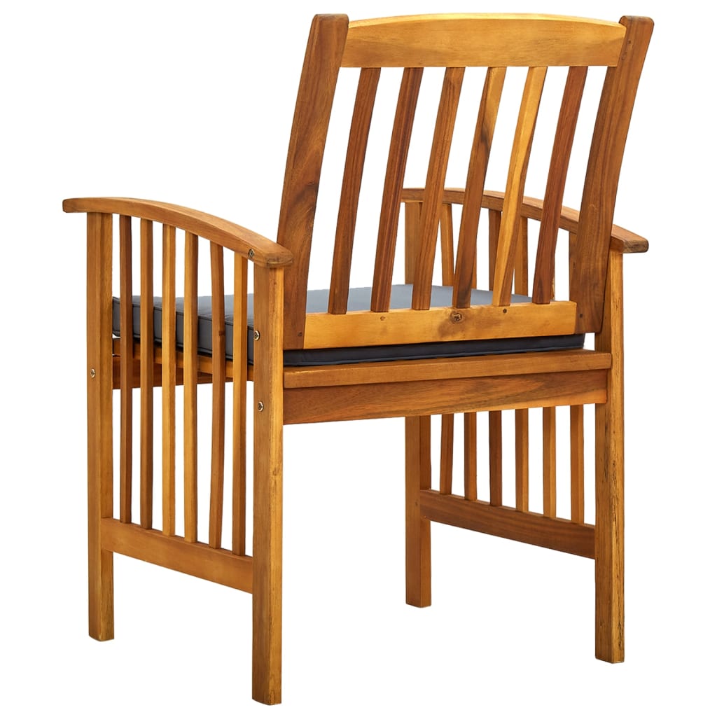 Tuinstoelen 2 st met kussens massief acaciahout is nu te koop bij PeponiXL, paradijselijk wonen!