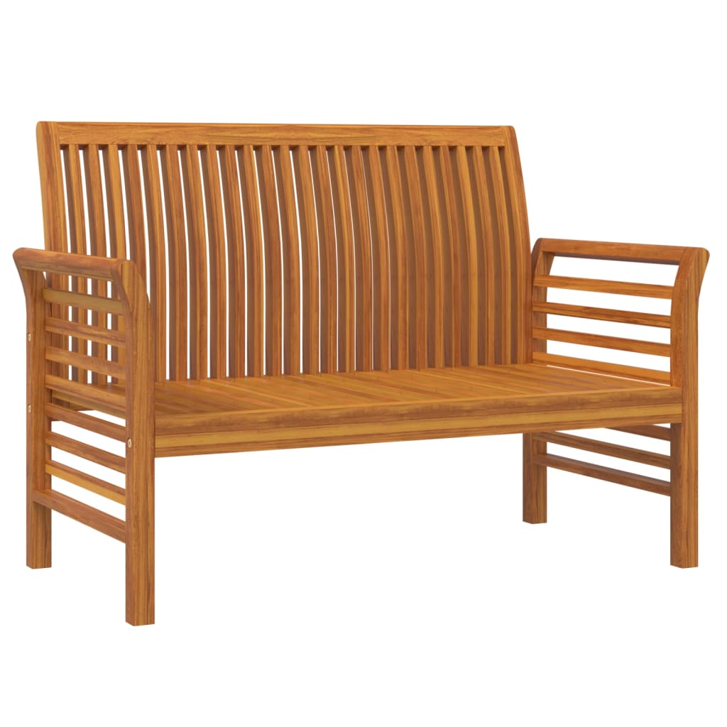 2-delige Loungeset met crèmewitte kussens massief hout is nu te koop bij PeponiXL, paradijselijk wonen!