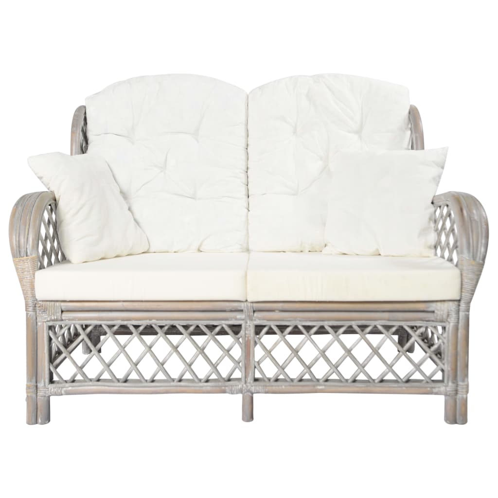 Tweezitsbank rattan grijs is nu te koop bij PeponiXL, paradijselijk wonen!