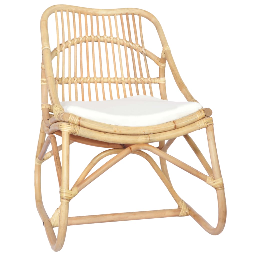 Stoel rattan en linnen is nu te koop bij PeponiXL, paradijselijk wonen!