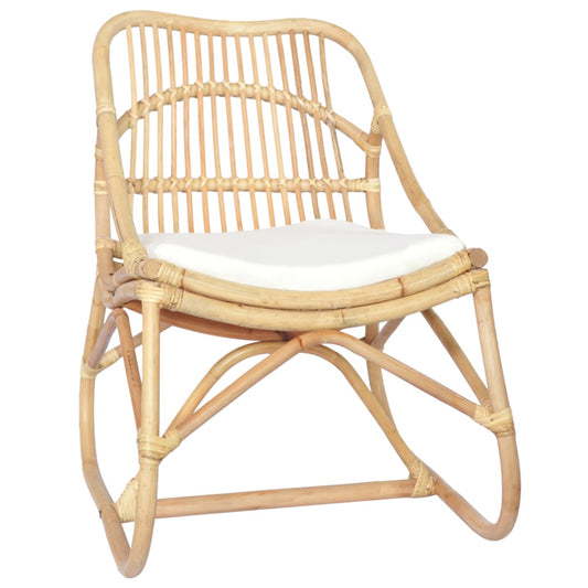 Stoel rattan en linnen is nu te koop bij PeponiXL, paradijselijk wonen!