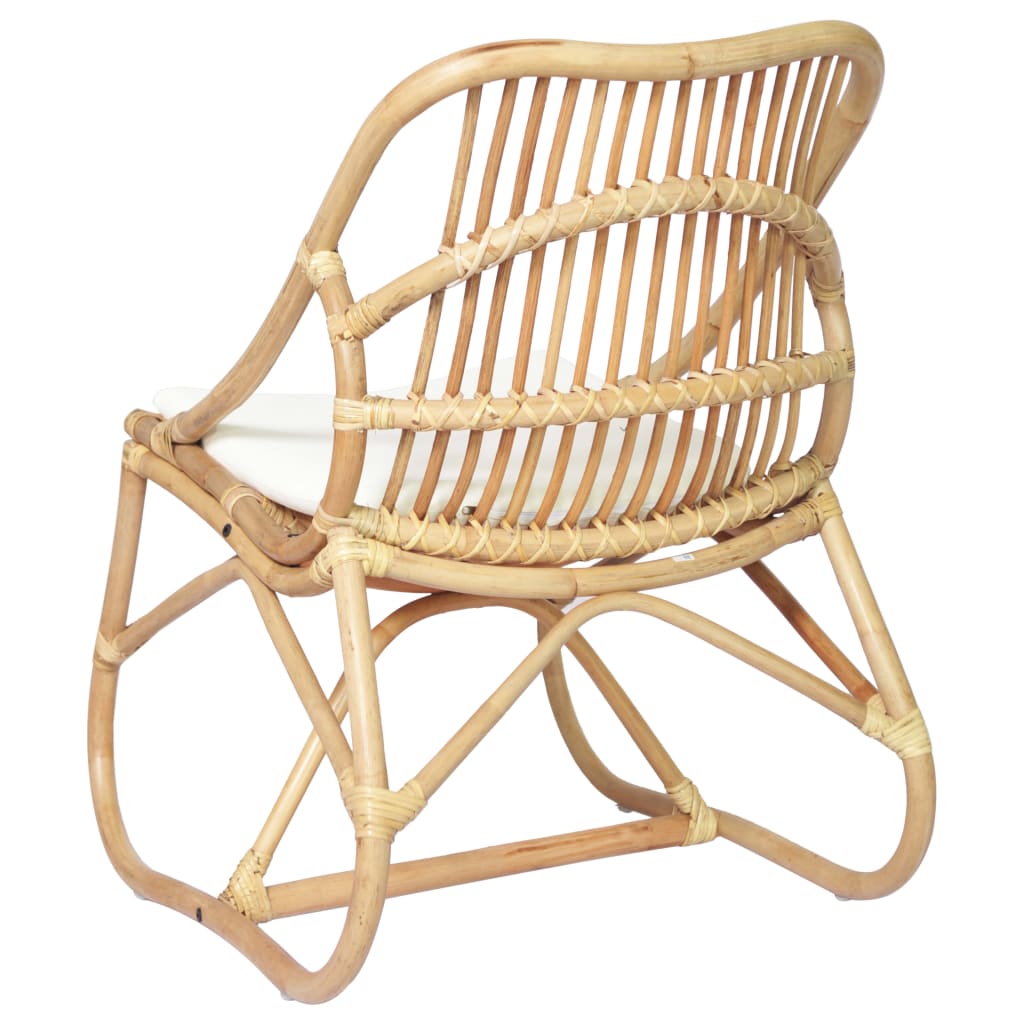 Stoel rattan en linnen is nu te koop bij PeponiXL, paradijselijk wonen!