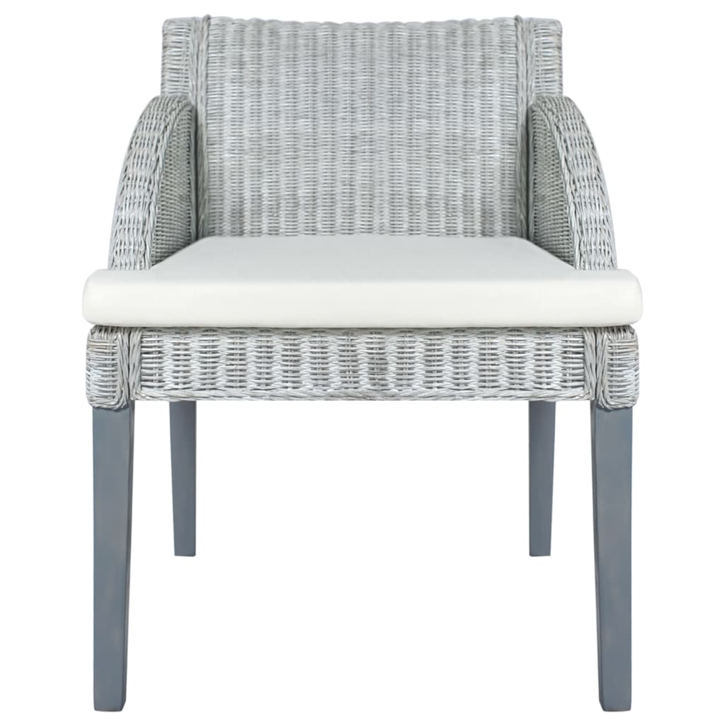 Eetkamerstoel met kussen natuurlijk rattan grijs is nu te koop bij PeponiXL, paradijselijk wonen!